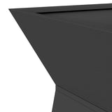 Vaso a Pilastro 2 pcs Nero 40 x 40 x 100 cm