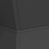 Vaso a Pilastro 2 pcs Nero 40 x 40 x 100 cm