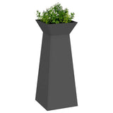 Vaso a Pilastro 2 pcs Nero 40 x 40 x 100 cm
