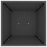 Vaso a Pilastro 2 pcs Nero 40 x 40 x 100 cm