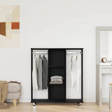 Guardaroba Rovere nero 102 x 38 x 110 cm Legno truciolato