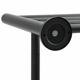 Porta asciugamani Nero 61 x 23 x 17 cm Acciaio inossidabile