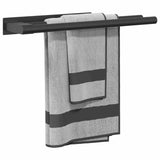 Porta asciugamani Nero 40 x 9 x 4 cm Acciaio inossidabile