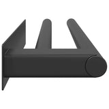 Porta asciugamani Nero 40 x 9 x 4 cm Acciaio inossidabile