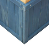 Set da Gioco da Esterno in Legno Massello di Abete Bianco e Blu