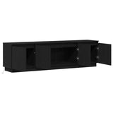 Mobile TV Rovere Nero 180 x 38 x 49 cm Legno truciolato