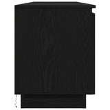 Mobile TV Rovere Nero 180 x 38 x 49 cm Legno truciolato