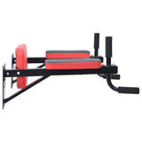VidaXL Stazione per dips Nero e Rosso 72,5 x 70 x 31 cm