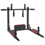 VidaXL Stazione per Trazioni e Dips Nero e Rosso 89 x 59 x 70 cm