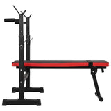 VidaXL Panca per pesi Nero 126,5 x 67 x 111 cm