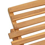 Lettino da sole Marrone 184 x 55 x 59 cm Legno di teak solido