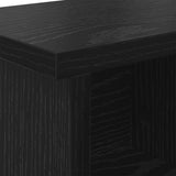 Appendiabiti a muro con lo scaffale Rovere Nero 50 x 16 x 26 cm
