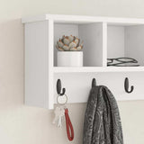 Appendiabiti a muro Bianco 75 x 16 x 26 cm Legno truciolato