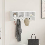 Appendiabiti a muro Bianco 75 x 16 x 26 cm Legno truciolato