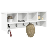 Appendiabiti a muro Bianco 75 x 16 x 26 cm Legno truciolato