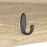 Appendiabiti a muro Rovere Sonoma 75 x 16 x 26 cm