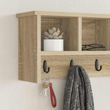 Appendiabiti a muro Rovere Sonoma 75 x 16 x 26 cm