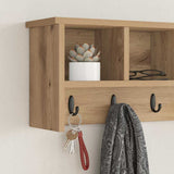 Appendiabiti a muro A parete Rovere artigianale 75 x 16 x 26 cm