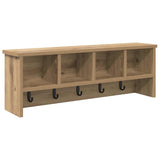 Appendiabiti a muro A parete Rovere artigianale 75 x 16 x 26 cm