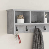 Appendiabiti a muro Grigio cemento 100 x 16 x 26 cm