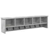 Appendiabiti a muro Grigio cemento 100 x 16 x 26 cm
