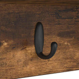 Appendiabiti a muro Rovere fumé 100 x 16 x 26 cm