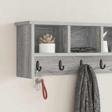 Appendiabiti a muro Grigio Sonoma 100 x 16 x 26 cm