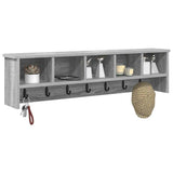 Appendiabiti a muro Grigio Sonoma 100 x 16 x 26 cm