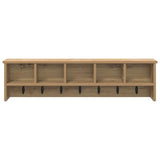 Appendiabiti a muro Rovere artigianale 100 x 16 x 26 cm