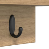 Appendiabiti a muro Rovere artigianale 40 x 10,5 x 18 cm