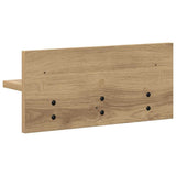 Appendiabiti a muro Rovere artigianale 40 x 10,5 x 18 cm