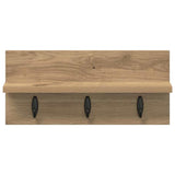 Appendiabiti a muro Rovere artigianale 40 x 10,5 x 18 cm
