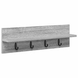 Appendiabiti a muro Grigio Sonoma 60 x 10,5 x 18 cm