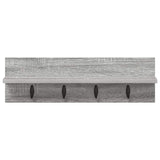 Appendiabiti a muro Grigio Sonoma 60 x 10,5 x 18 cm