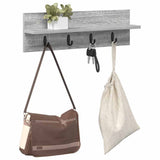 Appendiabiti a muro Grigio Sonoma 60 x 10,5 x 18 cm