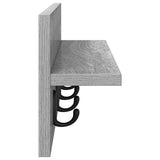 Appendiabiti a muro Grigio Sonoma 60 x 10,5 x 18 cm