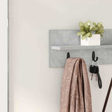 Appendiabiti a muro Grigio cemento 80 x 10,5 x 18 cm