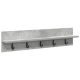 Appendiabiti a muro Grigio cemento 80 x 10,5 x 18 cm