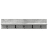 Appendiabiti a muro Grigio cemento 80 x 10,5 x 18 cm