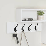 Appendiabiti a muro Bianco 100 x 12 x 43,5 cm Legno truciolato