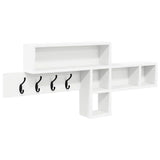 Appendiabiti a muro Bianco 100 x 12 x 43,5 cm Legno truciolato