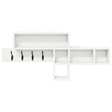 Appendiabiti a muro Bianco 100 x 12 x 43,5 cm Legno truciolato
