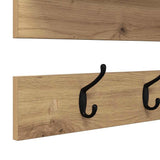Appendiabiti a muro A parete Rovere artigianale 90 x 15 x 36 cm