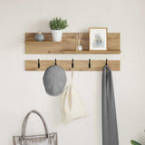 Appendiabiti a muro A parete Rovere artigianale 90 x 15 x 36 cm