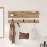 Appendiabiti a muro A parete Rovere artigianale 90 x 15 x 36 cm