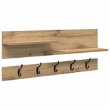 Appendiabiti a muro A parete Rovere artigianale 90 x 15 x 36 cm