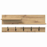 Appendiabiti a muro A parete Rovere artigianale 90 x 15 x 36 cm