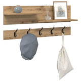 Appendiabiti a muro A parete Rovere artigianale 90 x 15 x 36 cm