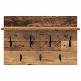 Appendiabiti a muro Legno vecchio 60 x 40 x 12 cm