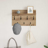 Appendiabiti a muro A parete Rovere artigianale 60 x 40 x 12 cm